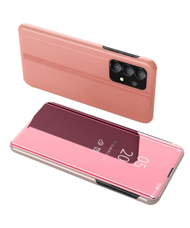 Coque Samsung Galaxy A13 avec rabat effet miroir