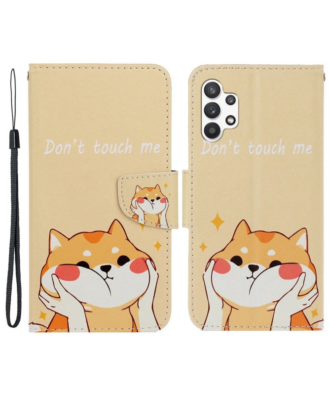 Housse Samsung Galaxy A13 4G Ne me touche pas et chat