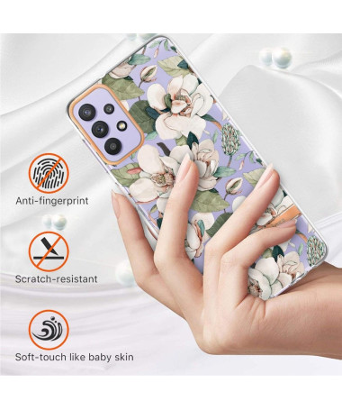 Coque Samsung Galaxy A13 Gardénia fleur blanche