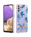 Coque Samsung Galaxy A13 Pivoine bleu