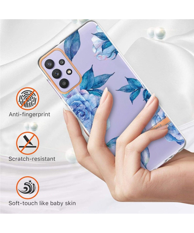 Coque Samsung Galaxy A13 Pivoine bleu