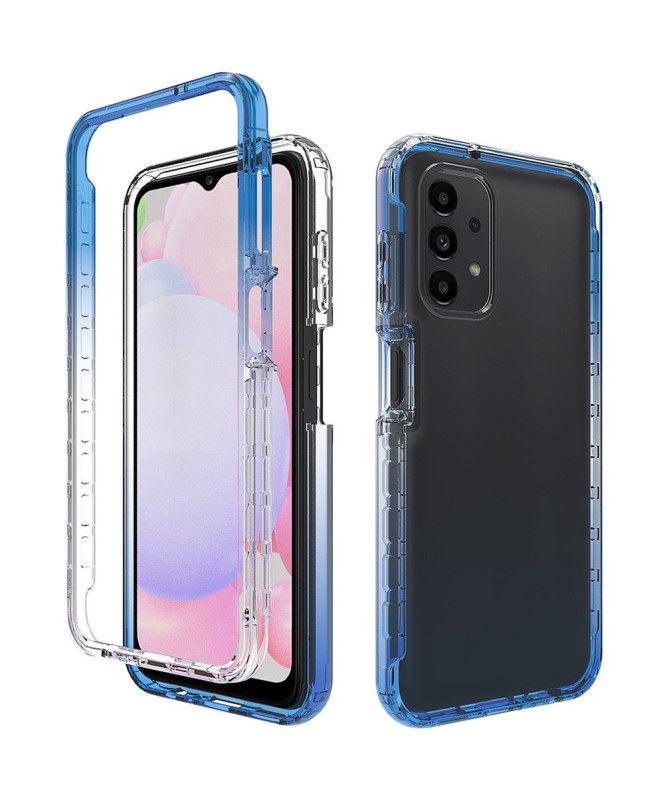 Coque Samsung Galaxy A13 transparent dégradé de couleur