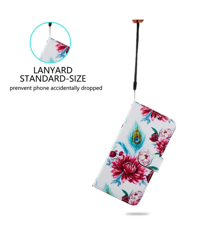 Housse Samsung Galaxy A13 Paon fleur