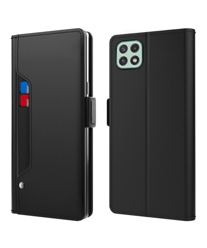 Housse Samsung Galaxy A22 5G premium porte cartes avec miroir