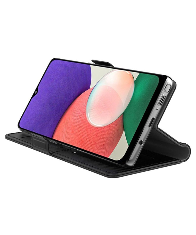 Housse Samsung Galaxy A22 5G premium porte cartes avec miroir