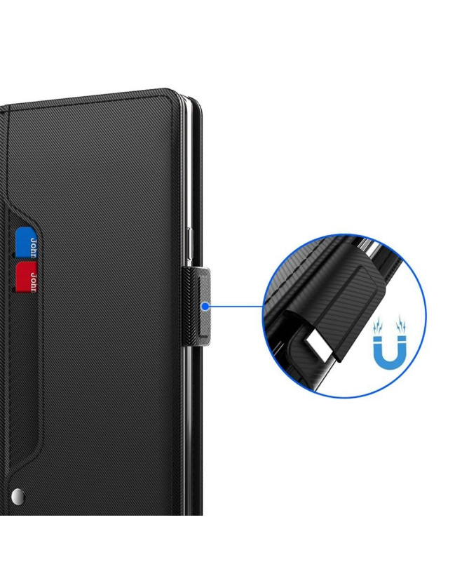 Housse Samsung Galaxy A22 5G premium porte cartes avec miroir