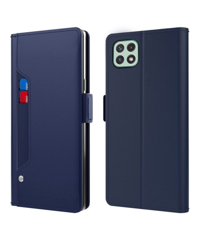 Housse Samsung Galaxy A22 5G premium porte cartes avec miroir
