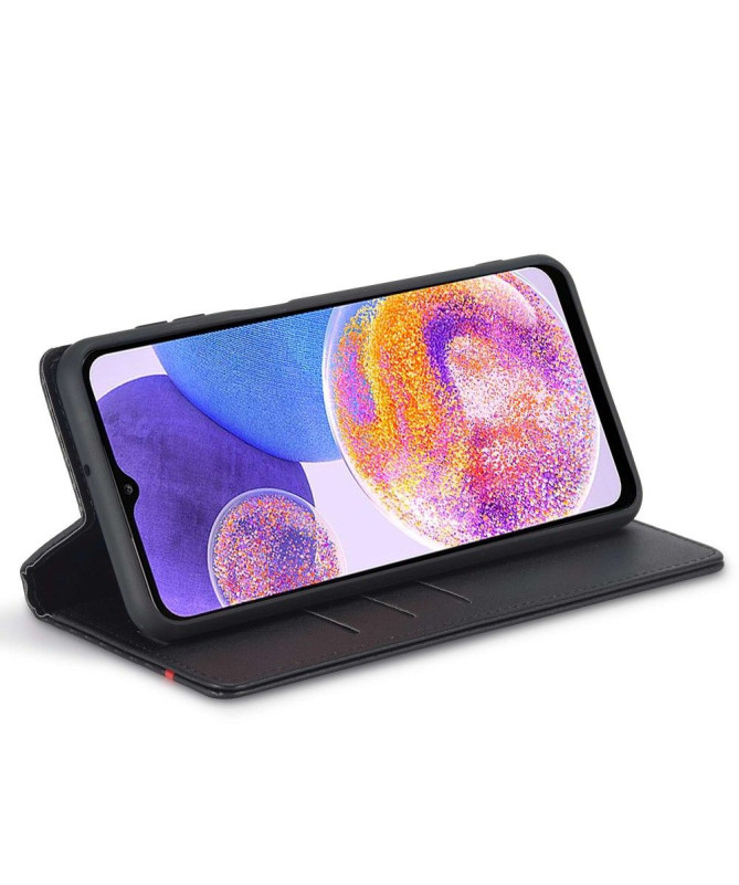 Housse Samsung Galaxy A23 5G effet cuir fibre de carbone
