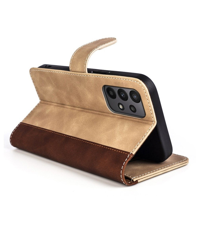 Housse Samsung Galaxy A23 5G Stand Folio Bicolore