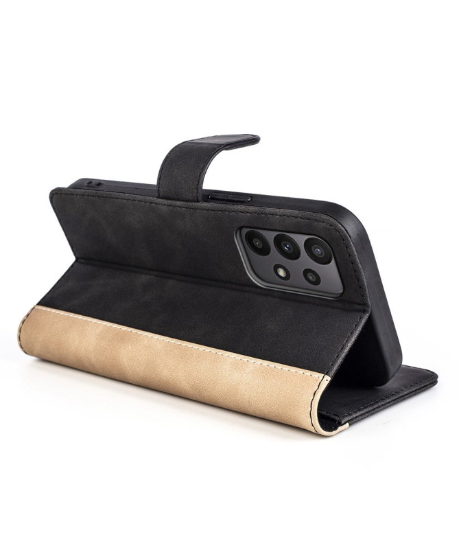 Housse Samsung Galaxy A23 5G Stand Folio Bicolore