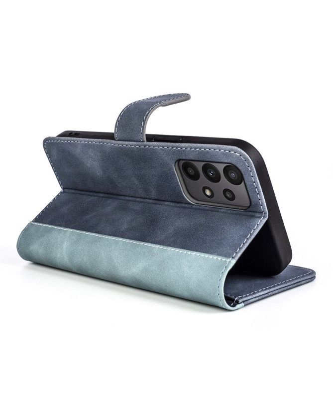 Housse Samsung Galaxy A23 5G Stand Folio Bicolore
