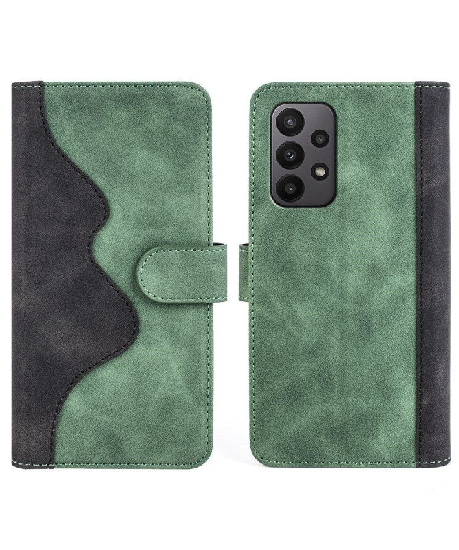 Housse Samsung Galaxy A23 5G Stand Folio Bicolore