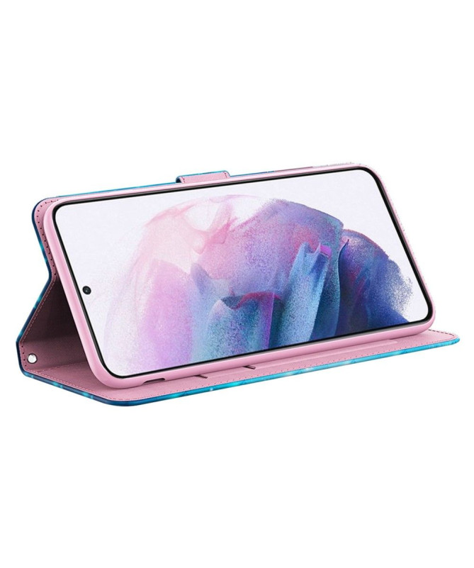 Housse Samsung Galaxy A13 Papillons bleus scintillants