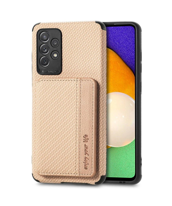 Coque Samsung Galaxy A13 Fibre Carbone Porte-Cartes