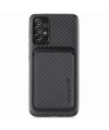 Coque Samsung Galaxy A13 Fibre de Carbone Porte-cartes détachable