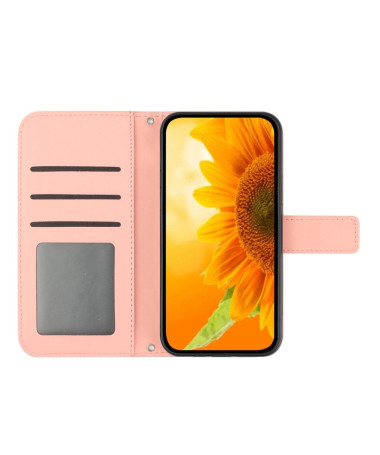 Housse Samsung Galaxy A13 5G / A04s Tournesol à Sangle