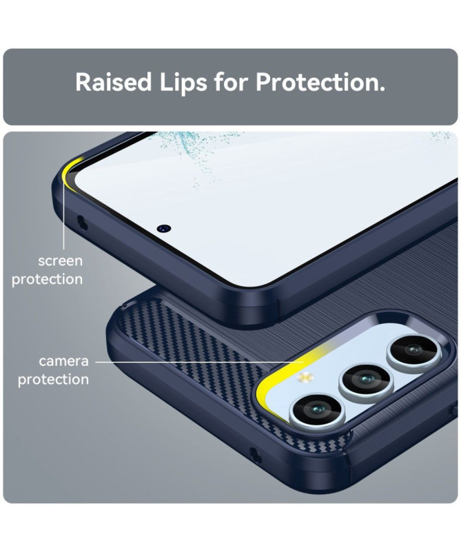 Coque Samsung Galaxy A54 5G effet brossé silicone