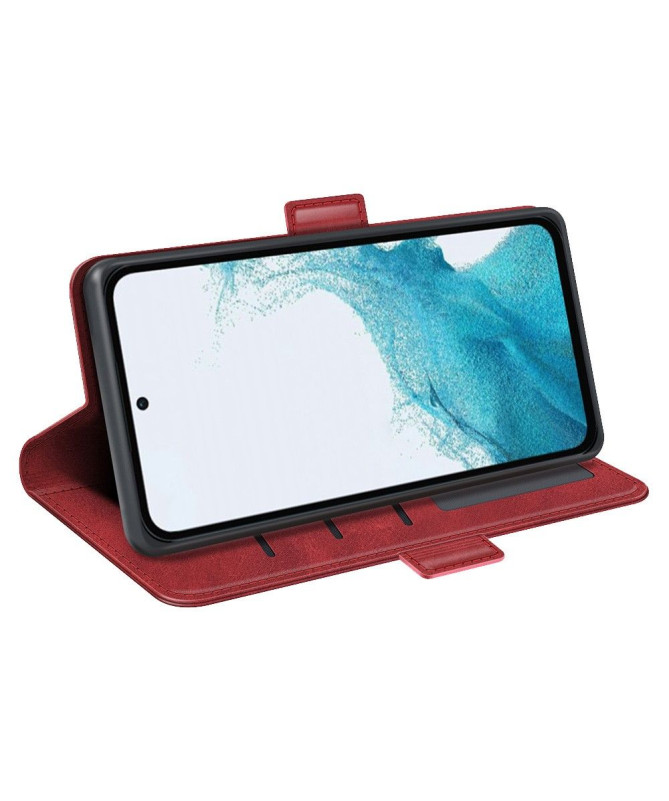 Étui portefeuille revêtement simili cuir mat pour Samsung Galaxy A54 5