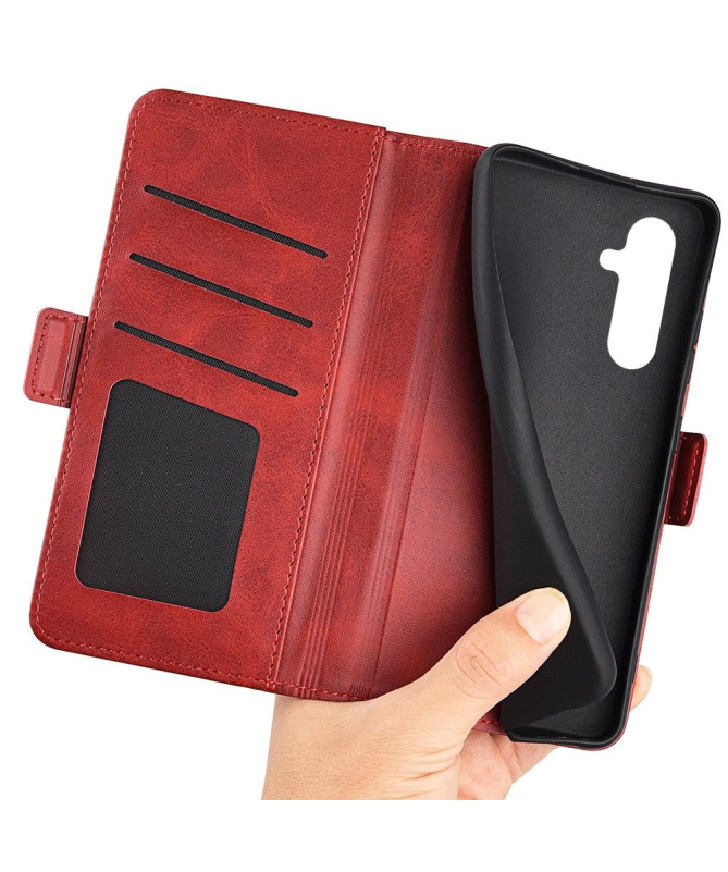 Étui portefeuille revêtement simili cuir mat pour Samsung Galaxy A54 5