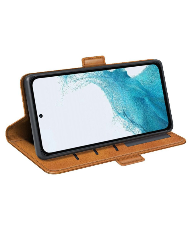 Étui portefeuille revêtement simili cuir mat pour Samsung Galaxy A54 5