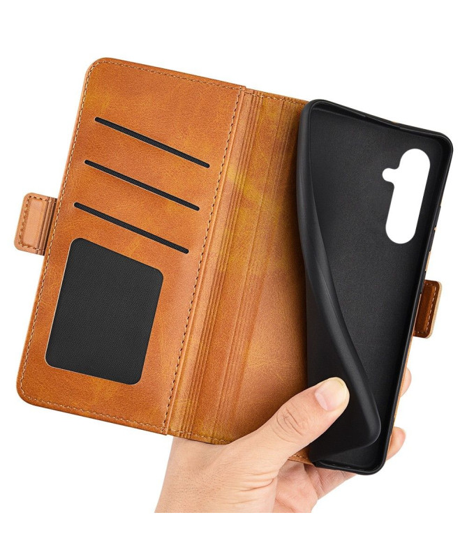 Étui portefeuille revêtement simili cuir mat pour Samsung Galaxy A54 5