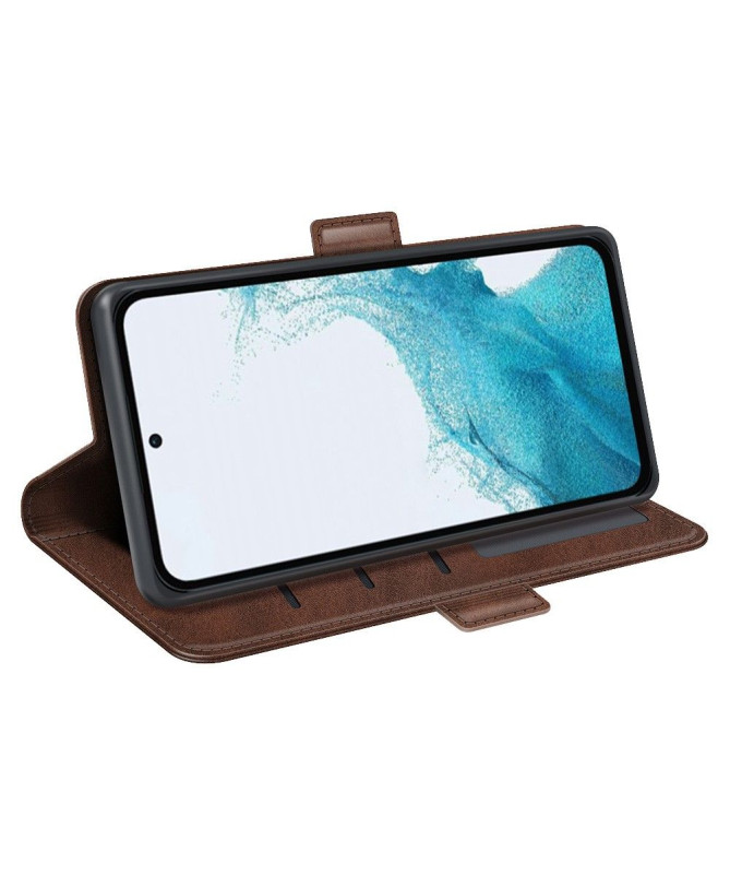 Étui portefeuille revêtement simili cuir mat pour Samsung Galaxy A54 5