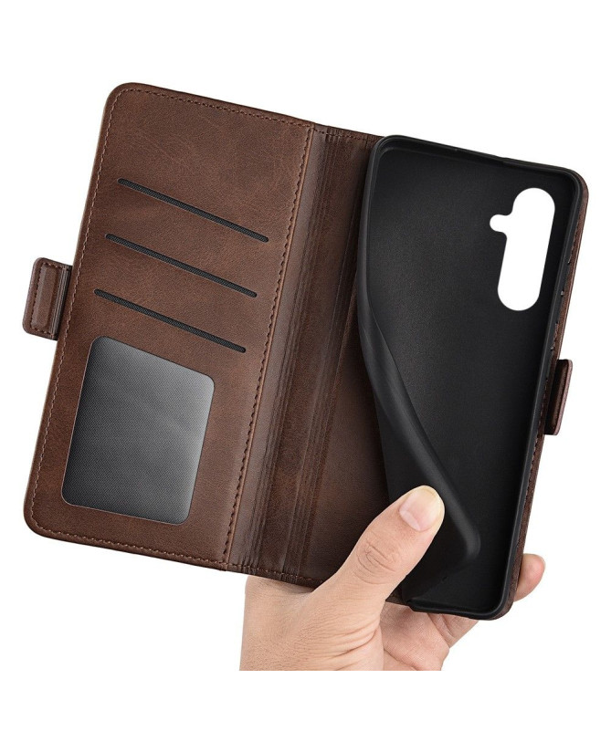 Étui portefeuille revêtement simili cuir mat pour Samsung Galaxy A54 5