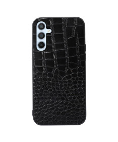 Coque Samsung Galaxy A54 5G Colette Cuir Effet Croco Noir
