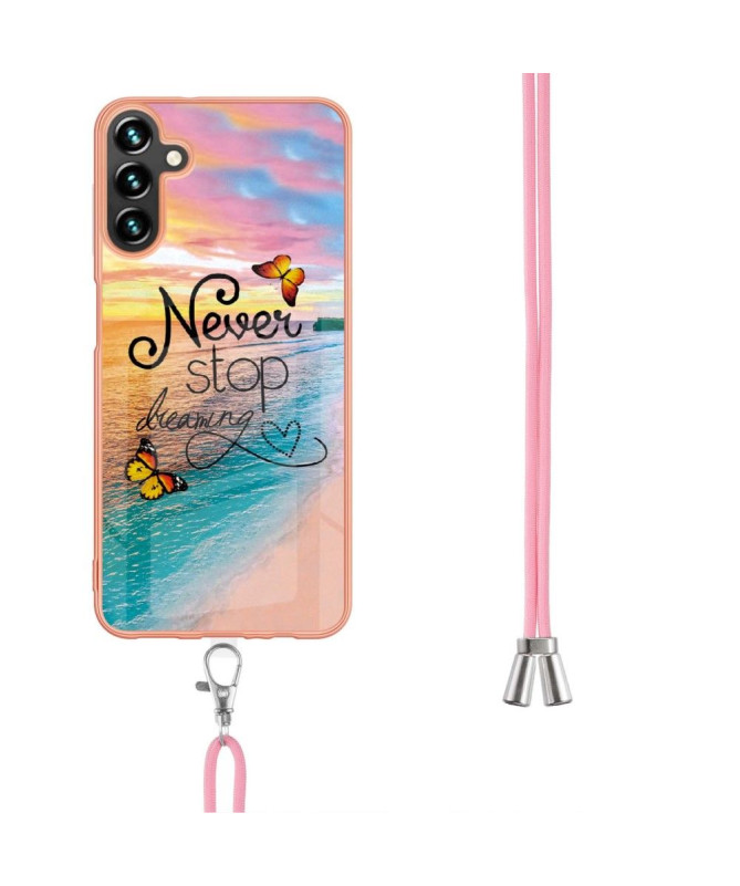 Coque Samsung Galaxy A54 5G Never Stop Dreaming à cordon