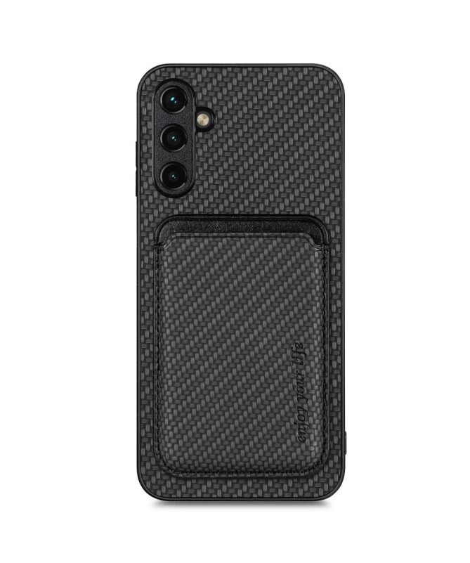 Coque Samsung Galaxy A54 5G Fibre de Carbone Porte-cartes détachable