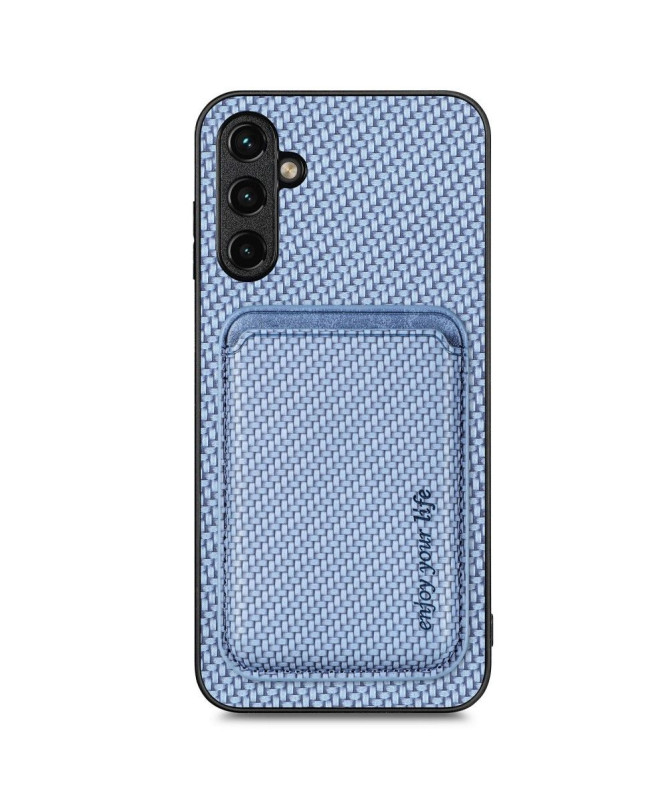 Coque Samsung Galaxy A54 5G Fibre de Carbone Porte-cartes détachable