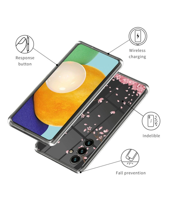 Coque Samsung Galaxy A54 5G pétales de fleurs