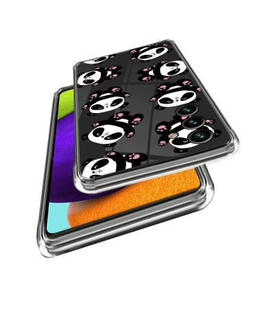 Coque Samsung Galaxy A54 5G Happy Pandas