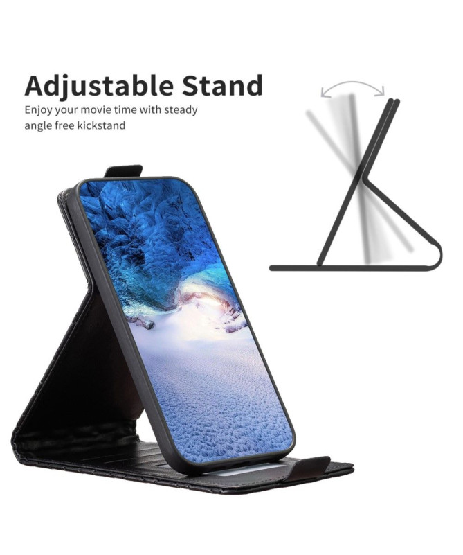 Housse Samsung Galaxy A22 5G Matelassée Rabat Vertical