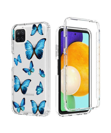 Coque Samsung Galaxy A22 5G Papillons Bleus