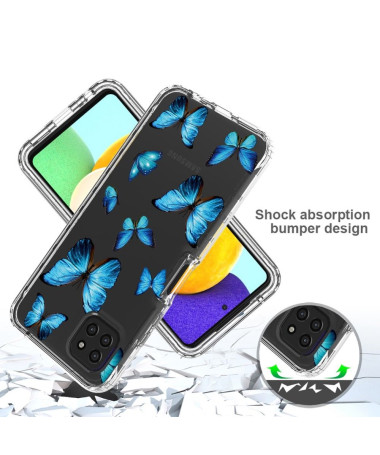 Coque Samsung Galaxy A22 5G Papillons Bleus