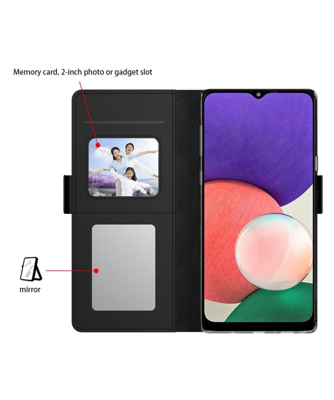 Housse Samsung Galaxy A51 5G premium porte cartes avec miroir