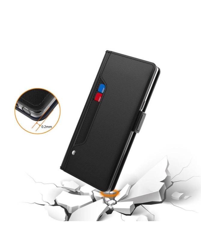 Housse Samsung Galaxy A51 5G premium porte cartes avec miroir