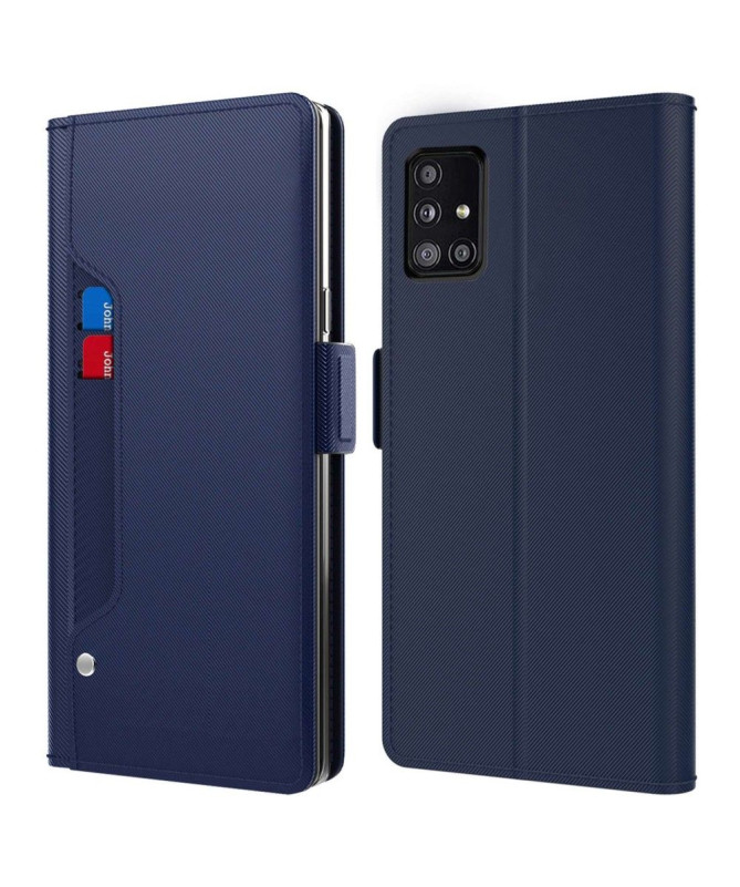 Housse Samsung Galaxy A51 5G premium porte cartes avec miroir