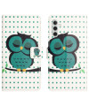 Housse Samsung Galaxy A05s hibou et motifs à pois