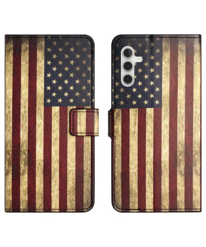 Housse Samsung Galaxy A05s Drapeau Américain Vintage