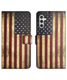 Housse Samsung Galaxy A05s Drapeau Américain Vintage