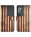 Housse Samsung Galaxy A05s Drapeau Américain Vintage