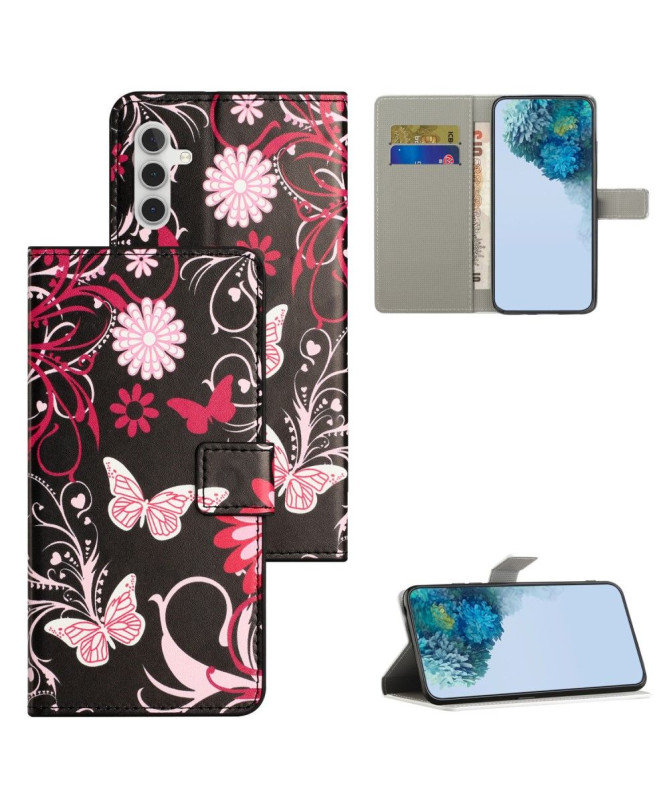Housse Samsung Galaxy A05s Papillons et fleurs