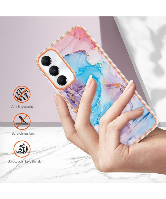 Coque Samsung Galaxy A05s marbre coloré bleu