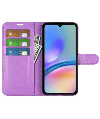 Housse Samsung Galaxy A05s portefeuille style cuir