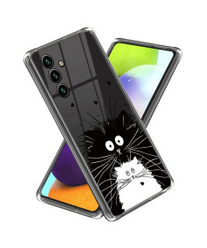 Coque Samsung Galaxy A05s chats noir et blanc
