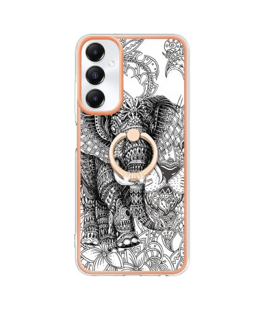 Coque Samsung Galaxy A05s Mandala Éléphant avec Support Anneau