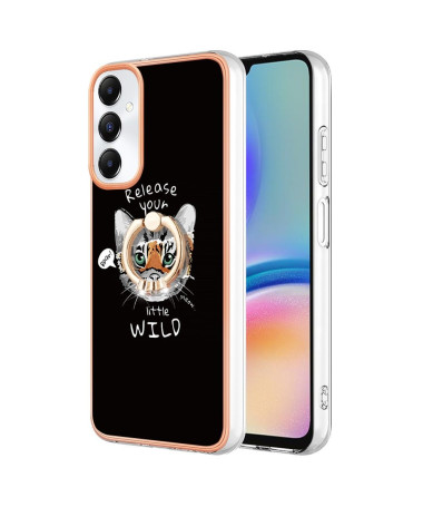 Coque Samsung Galaxy A05s Esprit Félin avec Support Anneau