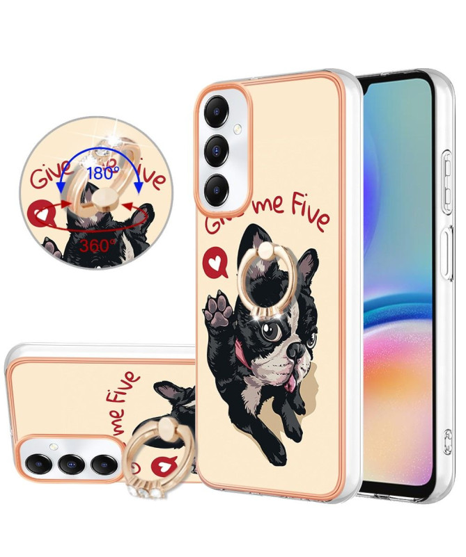 Coque Samsung Galaxy A05s Give Me Five Dog avec Support Anneau